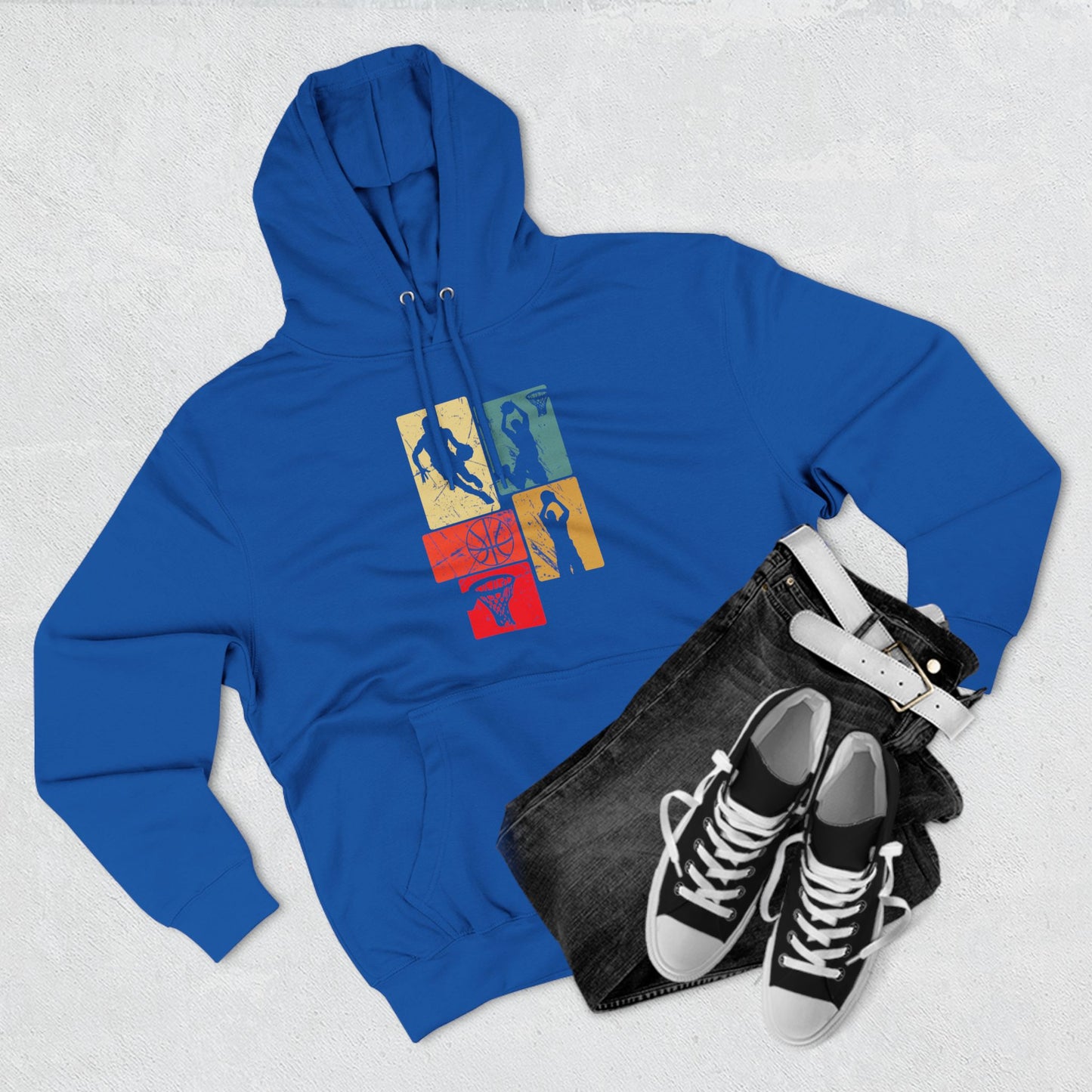 Retro Anime Basketball Vibes Hoodie