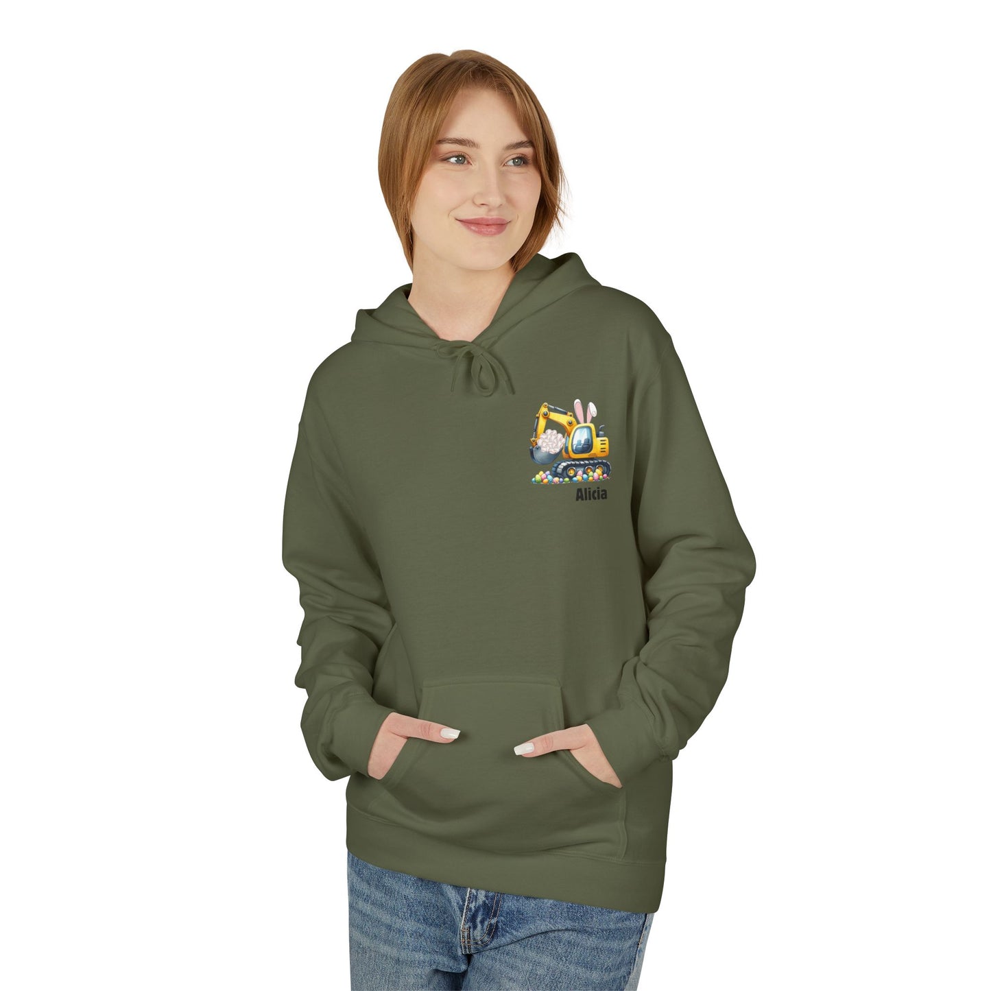 Personalized Athletic Bunny 💪🐇 Hoodie