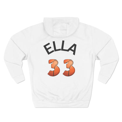 Personlised Name & Number Basketball mama Ribbon Hoodie