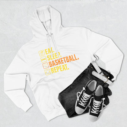 Eat Sleep Basketball Repeat Icon Hoodie