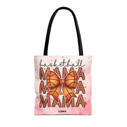 Personlized Name Sweet Basketball Mama Tote Bag