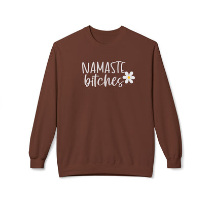 Funny Nasmaste Bitches yoga Sweatshirt