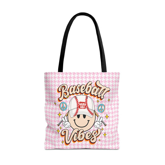 Cute Baseball Vibes Tote Bag