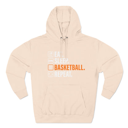 Eat Sleep Basketball Repeat Icon Hoodie