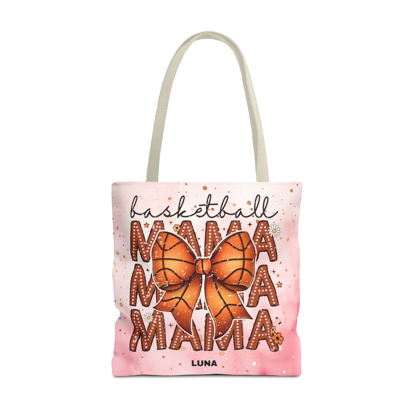 Personlized Name Sweet Basketball Mama Tote Bag