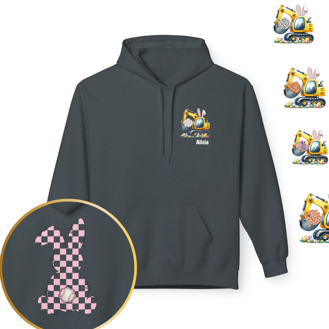 Personalized Athletic Bunny 💪🐇 Hoodie