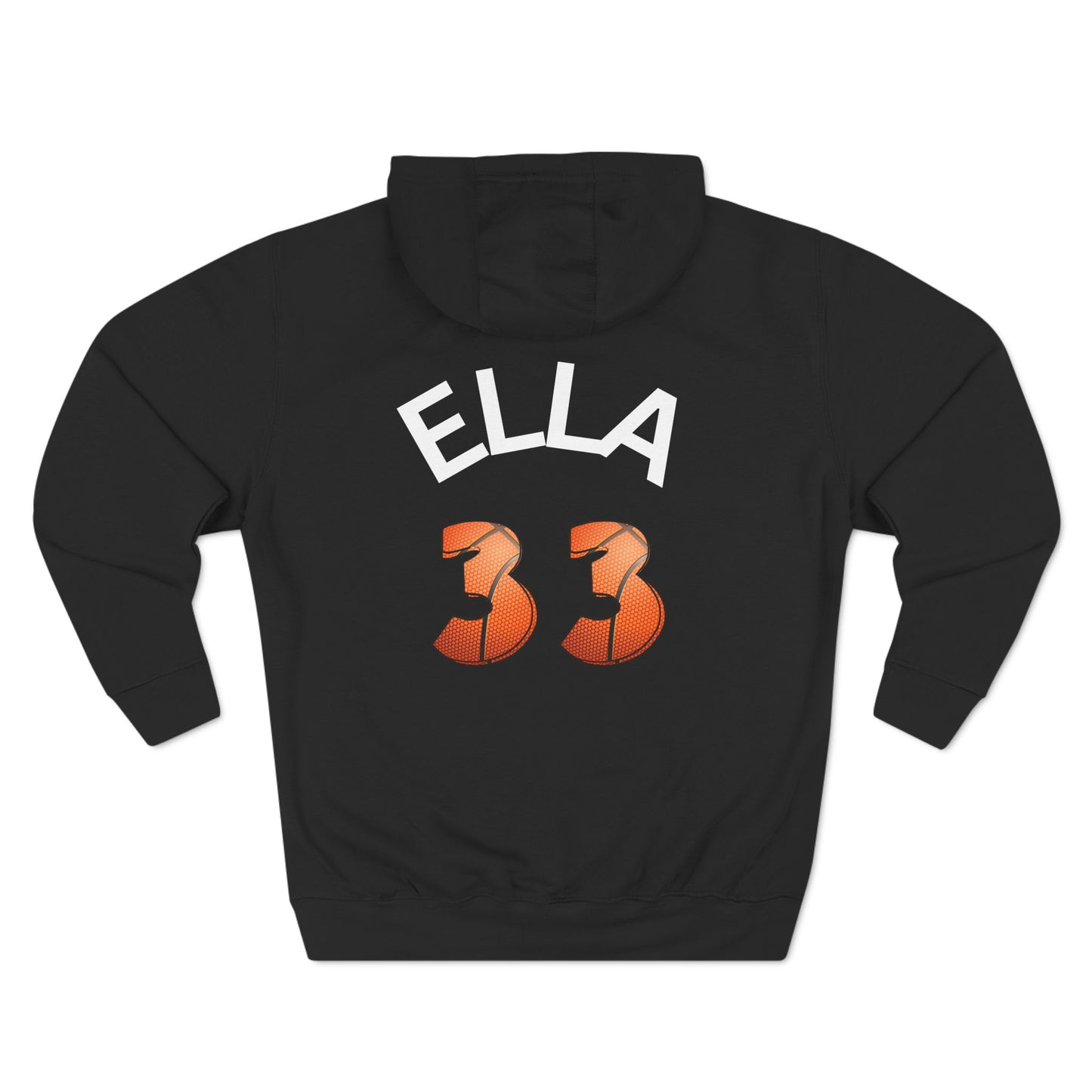 Personlised Name & Number Basketball mama Ribbon Hoodie