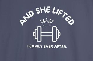 And She Lifted Heavily Ever After Sweatshirt