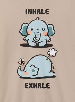 Cute Elephant Inhale & Exhale Sweatshirt